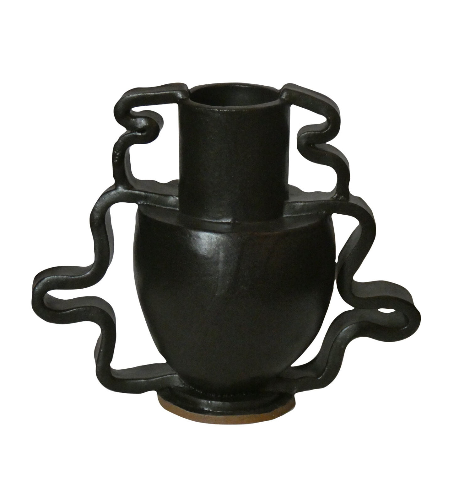 Jet Black Double Stretch Vase