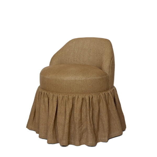 Skirted Seven chair Camel scaled