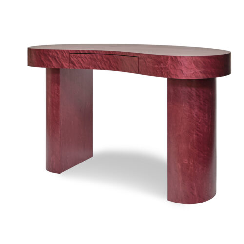 TROVE Holden Desk Birdseye Maple Garnet Side StudioDuggan Website
